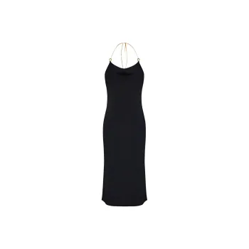 Bottega Veneta FW23 Sleeveless Dress Women's Black