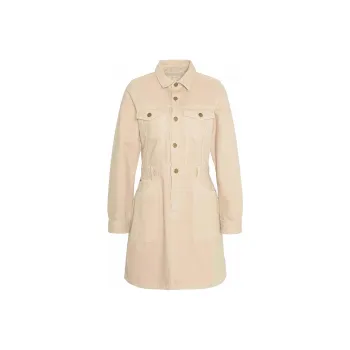 BARBOUR Long-Sleeved Dresses Women's White Black Pepper