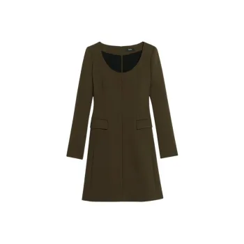 THEORY Long-Sleeved Dresses Women's Brown Green