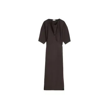 Lemaire Twisted Short sleeve Maxi Dress