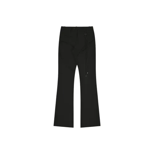 BOHEMSEO 블랙 여성 캐주얼 팬츠