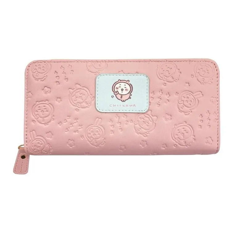 Chiikawa Synthetic Leather Wallet Women's Pink-0