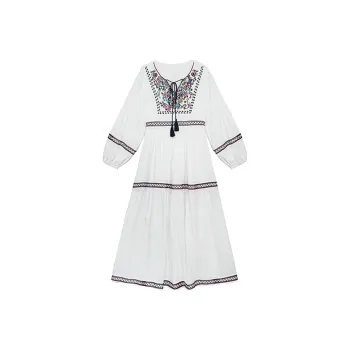 PAZZO Long Sleeved Dresses Women's White
