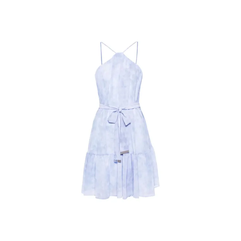 MICHAEL KORS SS24 Slip Dress Women's Pink Wax Blue-0