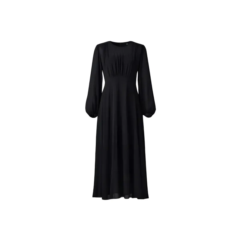 UNIQLO Long Sleeved Dresses Women's Black-0