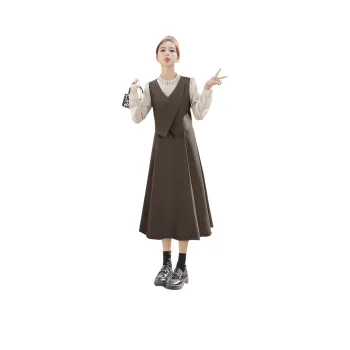 Cypress House Long Sleeved Dress Women's Dark Coffee