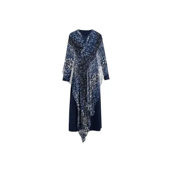 A LIFE ON THE LEFT Long Sleeved Dress Women's Navy Blue