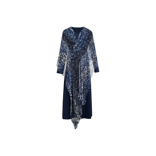 A LIFE ON THE LEFT Long Sleeved Dress Women's Navy Blue