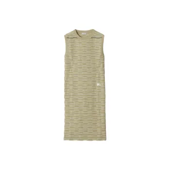 Burberry Embroidered logo Ribbed Mini dress