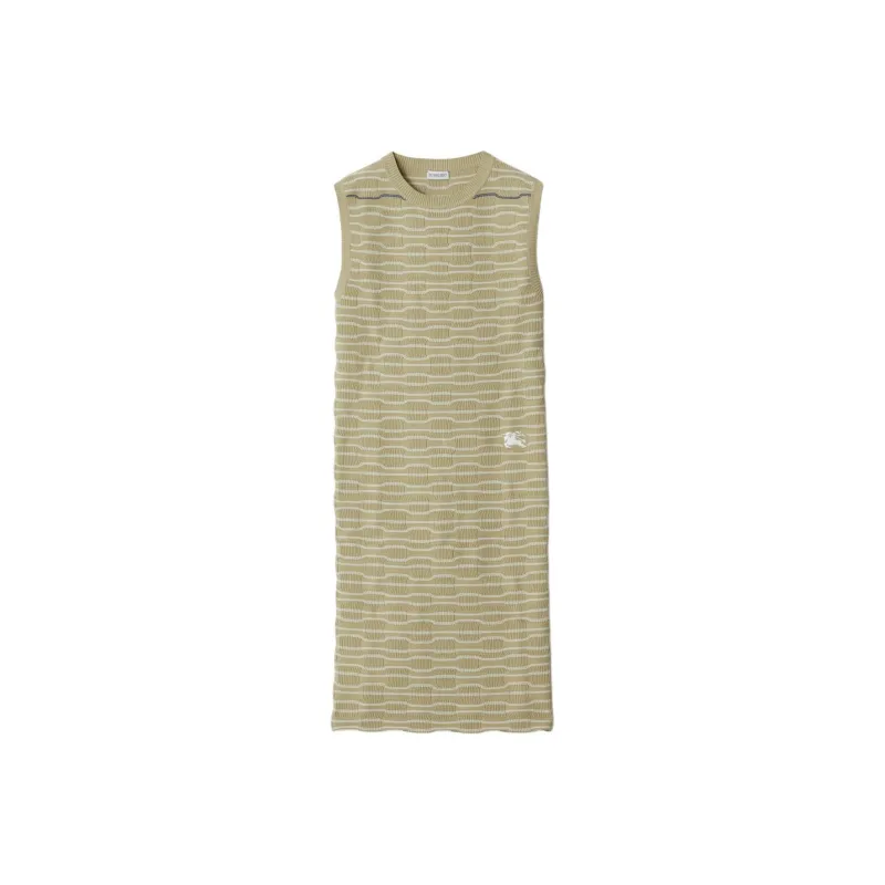 Burberry Embroidered logo Ribbed Mini dress-0