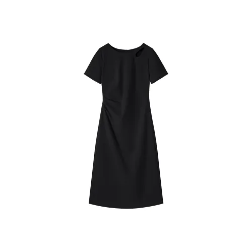 XIANGYING Short Sleeved Dress Women's