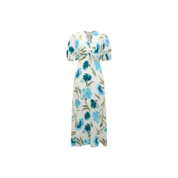 DVF Diane Von Furstenberg SS24 Short Sleeved Dress Women's Multicolor