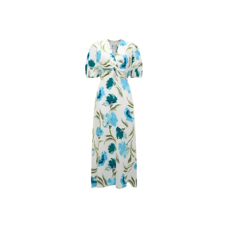 DVF Diane Von Furstenberg SS24 Short Sleeved Dress Women's Multicolor-0