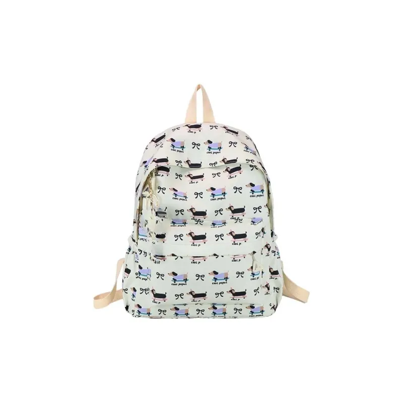 URBAN FOREST Nylon Backpack Women's White/Pink/Purple/Blue-0