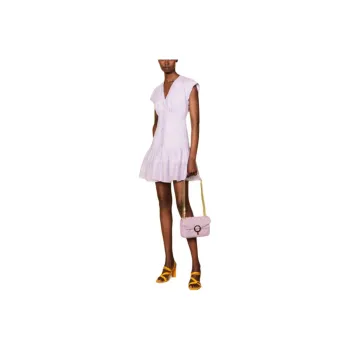 Sandro Short-Sleeved Dresses Women's Purple