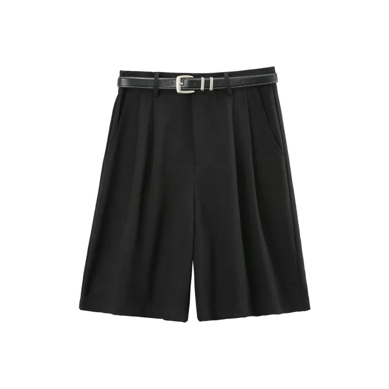 A Paradise For Awakening Casual Shorts Women's Black-0