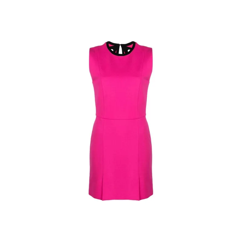 MSGM Slim Fit Cut Out Mini Dress-0