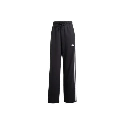 Adidas Free Shipping With AdiClub Essentials 3 Stripes Open Hem French Terry Pants