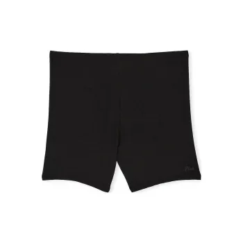 Victoria's Secret PINK RIBBED MODAL BIKE SHORTS/Black Casual Shorts Women's Black