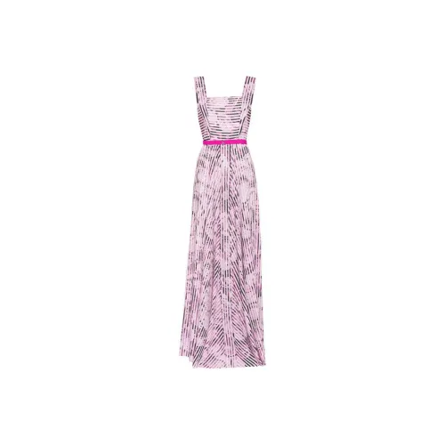 Saiid Kobeisy Striped Belted Maxi Dress