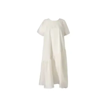 Lookinto Short Sleeved Dresses Women's Apricot