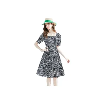 TOUCH Short Sleeved Dresses Women's Black With Multicolor