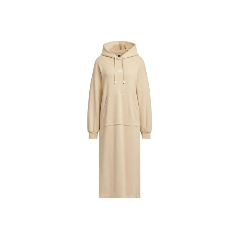 Adidas Warding Long Sleeved Dresses Women's Phantom Beige-0