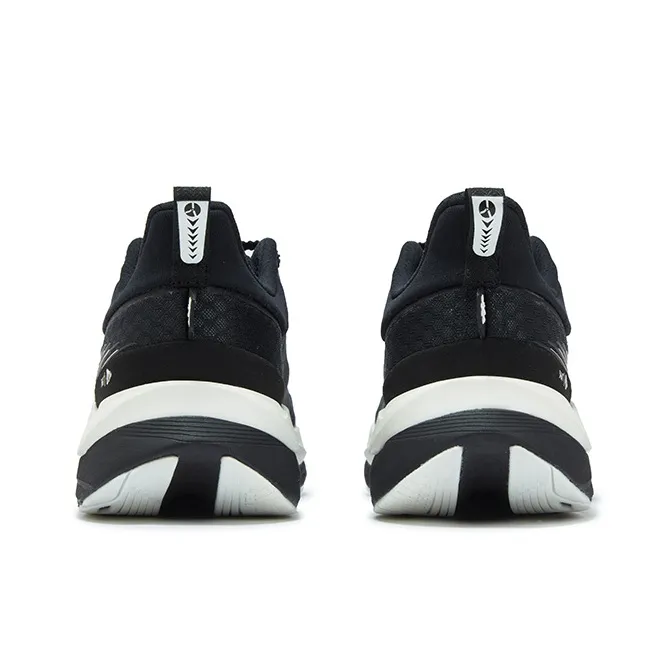 361° Cushioning, Slip Resistant, And Abrasion Resistant Low Top Casual Running Shoes Unisex Black White-3