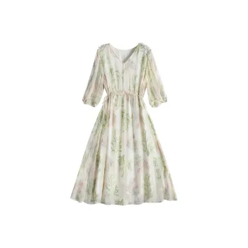 To The West Short-Sleeved Dresses Women's Beige