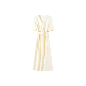 FORTEI Short Sleeved Dresses Women's Ecru