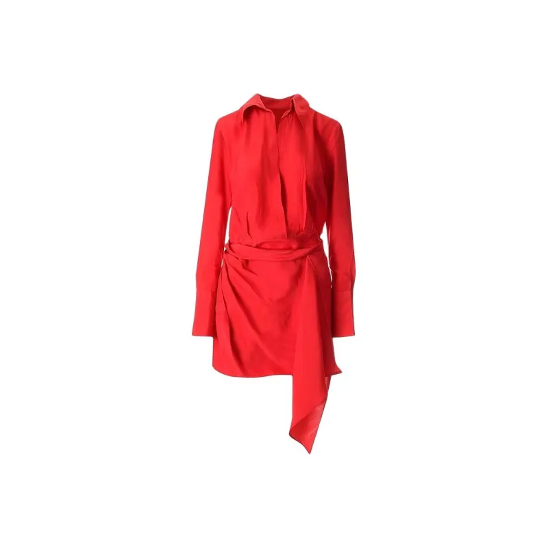 GAUGE81 Gravia Silk Mini Dress-0