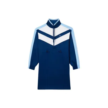 LACOSTE Colour-block Sweatshirt Dress