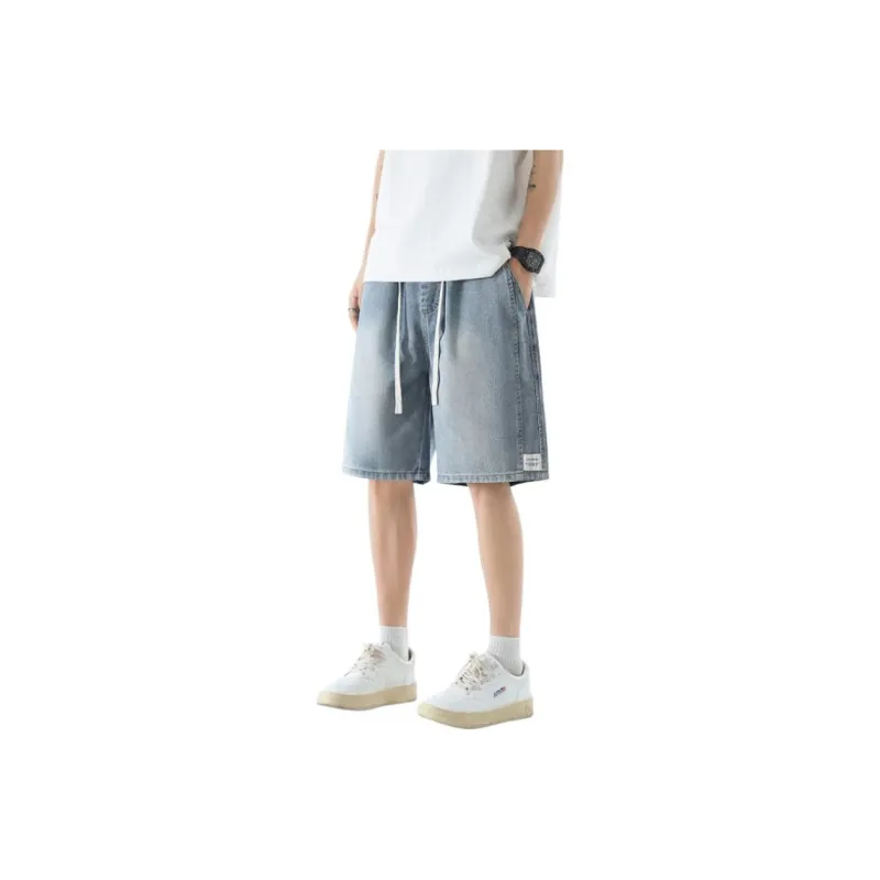 BENGEN Denim Shorts Unisex-4