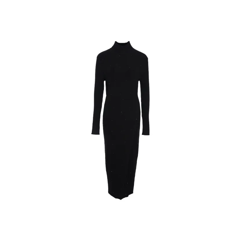 BESIONIA FW24 Long Sleeved Dresses Women's Black-0