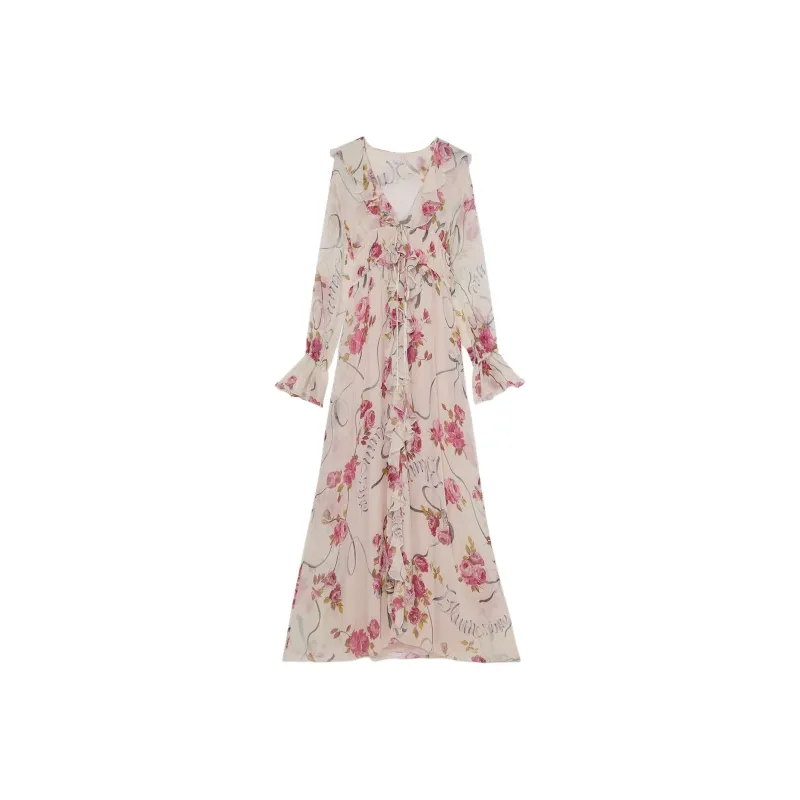Blumarine Floral print Maxi Dress-0