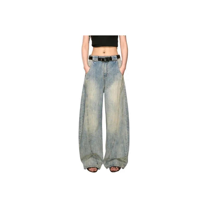 Aaisup Jeans Women's Washed Blue-7