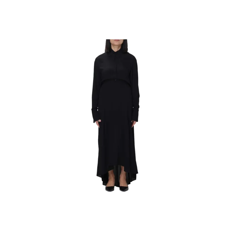 Patrizia Pepe Long Sleeved Dress Women's Black-0