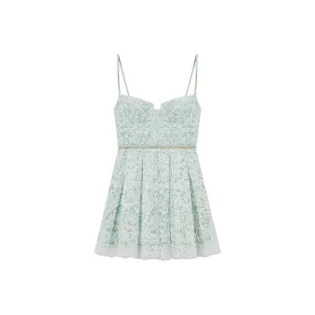 Self portrait Cord Laced Mini Dress