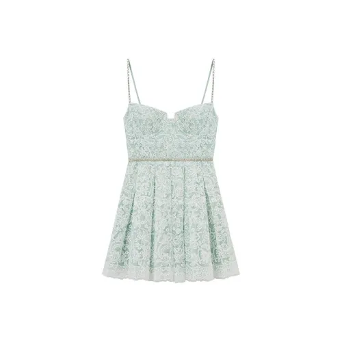 Self portrait Cord Laced Mini Dress