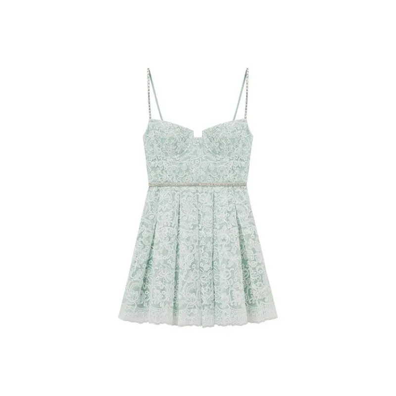 Self portrait Cord Laced Mini Dress-0