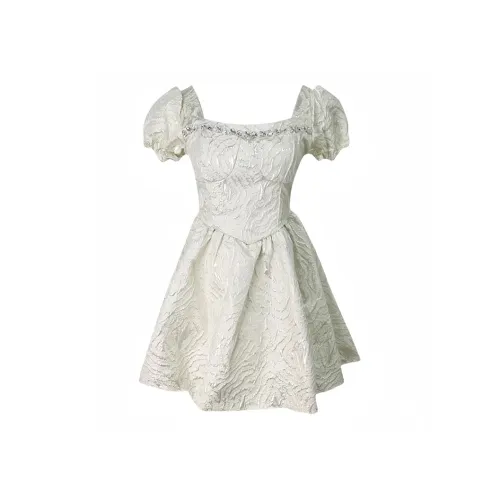 JOSR Short-Sleeved Dresses Women's Apricot