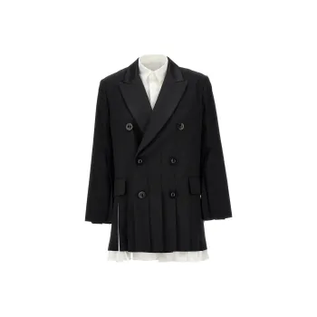 Sacai Long-Sleeved Dresses Women's Black
