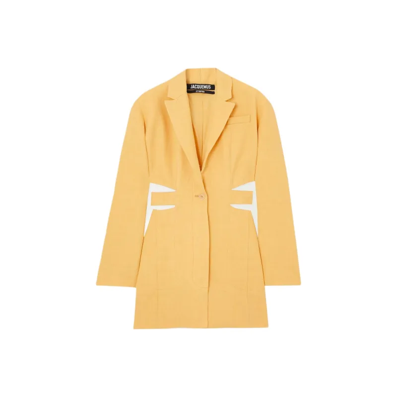 Jacquemus Long-Sleeved Dresses Women's Yellow-0