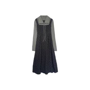 BDGU Long Sleeved Dress Women's Black & Gray