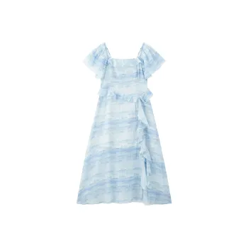 LEDIN Short Sleeved Dress Women's Melt Ice Blue