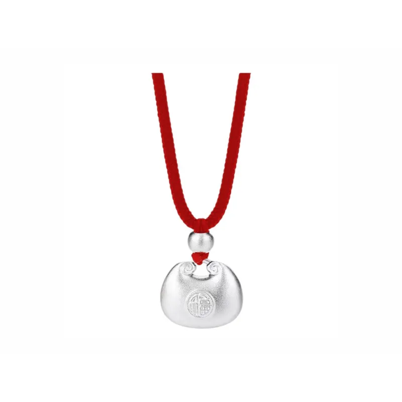 CHINA GOLD 999 Fine Silver Necklaces Unisex-0