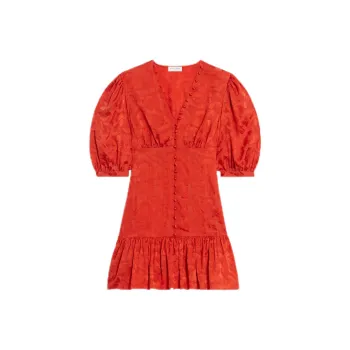 Sandro Short Sleeved Dress Women's Red