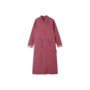 【dme】 Long Sleeved Dresses Women's Rose Red