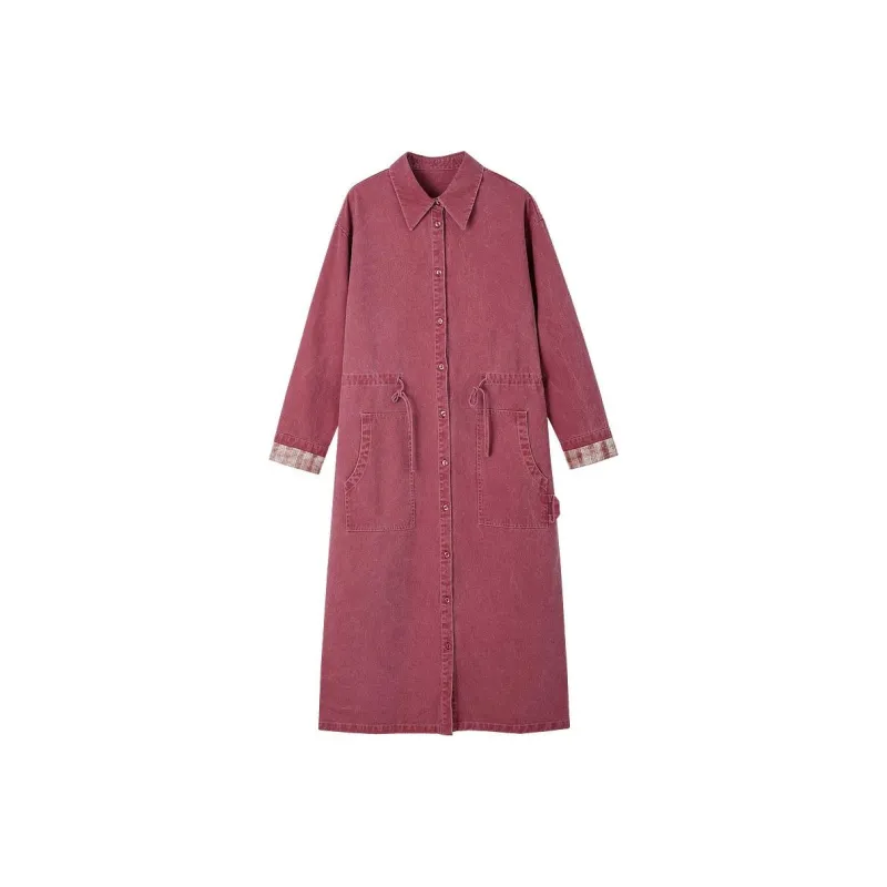 【dme】 Long Sleeved Dresses Women's Rose Red-0