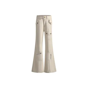 Vine Color Jeans Women's Coffee Pants